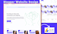 create blogspot website like wordpress for passive income