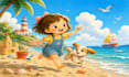 create beautiful watercolor childrens book illustrations for KDP