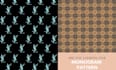 create monogram logo seamless pattern design