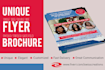 design unique flyer, brochure design for you
