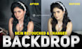 edit retouch skin and enhance upscale image