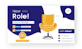 design editable linkedin job board, vacancy ads template