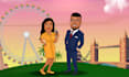 draw beautiful couples caricature