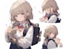 do animated vtuber background and character in anime style