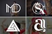 do a monogram initial logo design