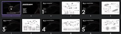 design company presentation for a professional pitch deck