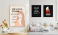 make unique canvas and poster women motivational wall art with mockups for etsy