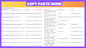 do excel data entry in low price, copy paste, web research