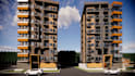 do 3d exterior rendering, highrise apartments, landscaping in revit or sketchup