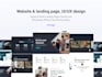 design your website and landing page in figma and xd format with UI UX principle