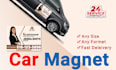 design a creative van, car magnets sign for you