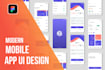 create mobile app UI design using figma