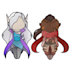 create a double side chibi image of your character
