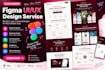 do UI UX website design, landing page, and web design