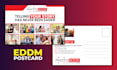 design a striking postcard, direct mail, eddm, mailer