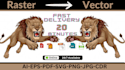 make image to vector, raster to vector, convert to ai, eps, svg, pdf