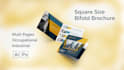 design occupational multi pages a4 bifold square landscape brochure