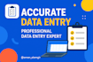 do accurate data entry, copy paste, and typing work