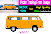 do vector illustration, tracing, redraw logo, cartoon, sketch art, food, fashion