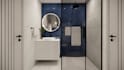 do bathroom interior designing and material palette