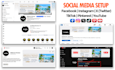 create, set up, and optimize your social media business accounts and pages