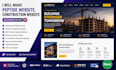 make peptide website, construction website in elementor pro