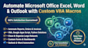automate excel with custom vba macros  functions coding formulas error free
