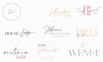 design minimal luxury initial monogram signature logo design