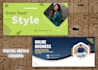 design web banner, website header, google shopify banner