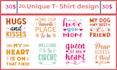 create unique custom typography and svg t shirt design for your etsy