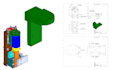 design interfacing parts and generate the drawing