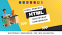 convert figma to html, psd to html, xd to html bootstrap responsive