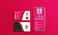 do professional digital business card and physical card
