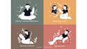 draw flat, modern vector illustration