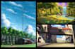 draw anime background, 2d environment, landscape