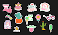 design clean badge patch round sticker tshirt logo design