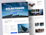 develop a custom solar panel energy website for your company