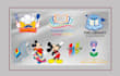 design cartoon logo sticker design