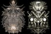 draw a detailed dark art rock gothic illustration