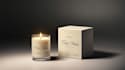 do label and box design for candle, perfume, skincare