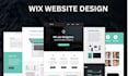 design wix website, redesign wix website or wix business website