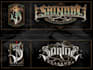 draw custom blackletter logo and monogram in gothic style