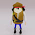 create 3d characters and fix broken mesh
