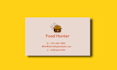 create restaurant,food business card design