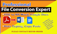 convert PDF to word or google docs, powerpoint or slides