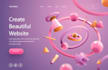 design the web page you require using HTML, CSS and js