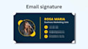 design professional html email signature