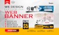 design awesome website banners, banner ads, google ads