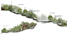draw landscape architectural perspective and section