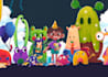 create childrenbook illustration with cute and coloful style